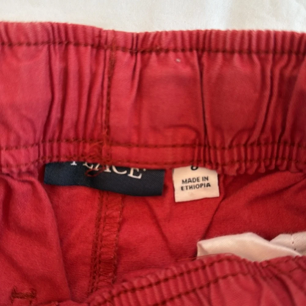 Red drawstring pants/joggers. Size 8